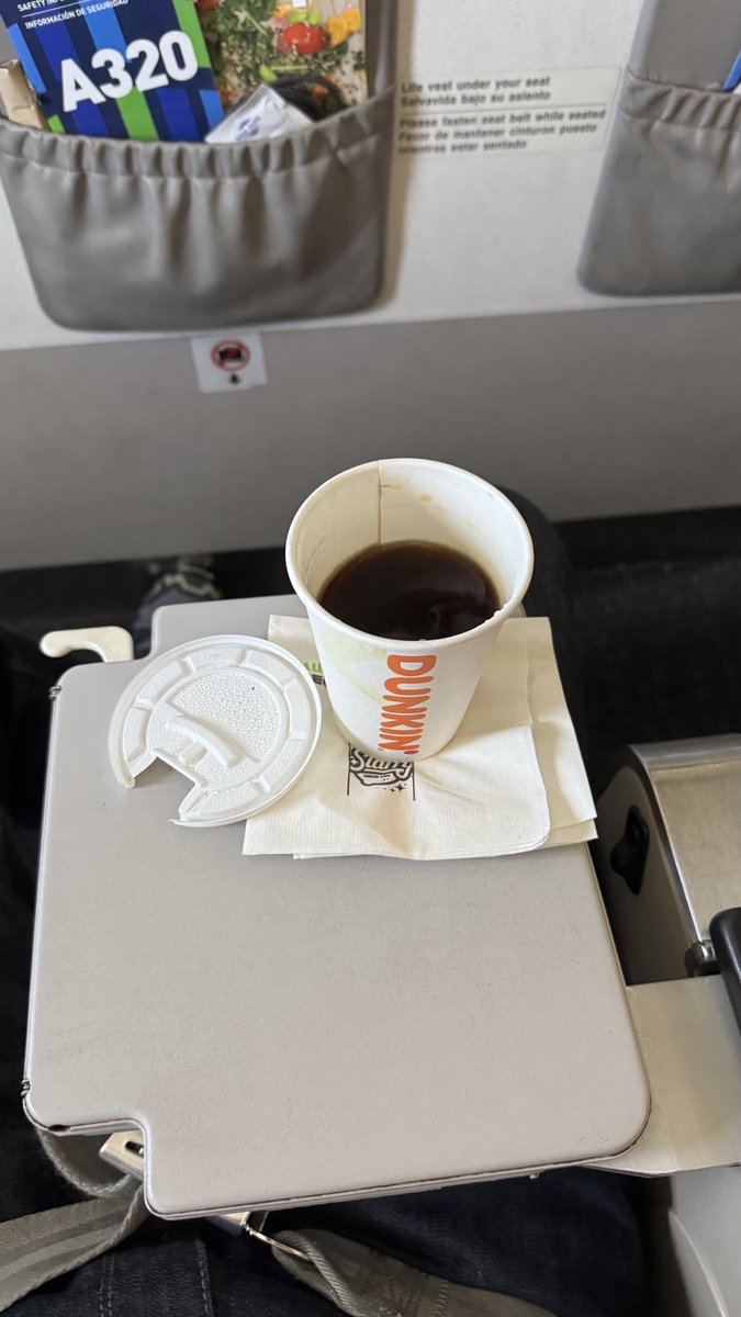 mileyb's tweet image. Literally undrinkable ⁦@dunkindonuts⁩ ⁦@JetBlue⁩