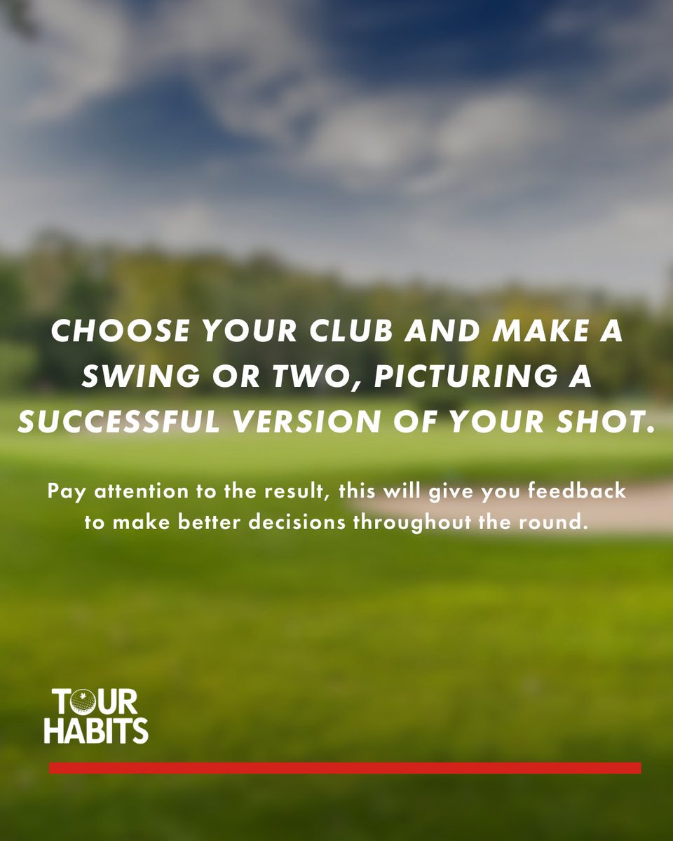 Elite players don’t guess - they make disciplined, detailed decisions on every shot.

This framework helps you assess conditions, visualize the shot, and choose the right club with purpose.

Better decisions = lower scores.