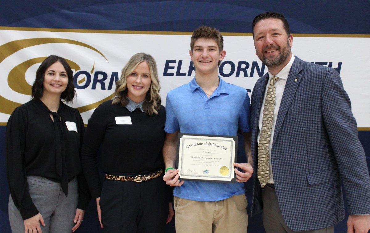 We’re proud to award a $500 scholarship to Brett Vance, an Elkhorn South senior bound for UNL to study animal science. 

“Veterinary science has been my goal since I was a kid helping my grandfather on the farm.” —Brett

Congratulations to Brett and all of the ESHS seniors!