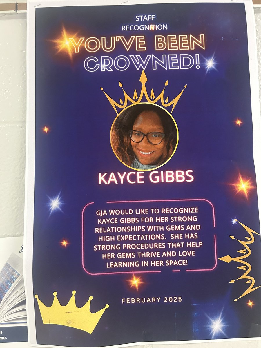 L. Frazier-Goatley (@lfgjcps) on Twitter photo <a href="/STEAM_GEMS/">Grace M. James Academy of Excellence</a> also crowned Ms. Gibbs, 7th grade social studies Gemkeeper, she’s amazing at social and emotional relationship building with our GEMS! <a href="/STEAM_GEMS/">Grace M. James Academy of Excellence</a> also crowned Ms. Gibbs, 7th grade social studies Gemkeeper, she’s amazing at social and emotional relationship building with our GEMS!