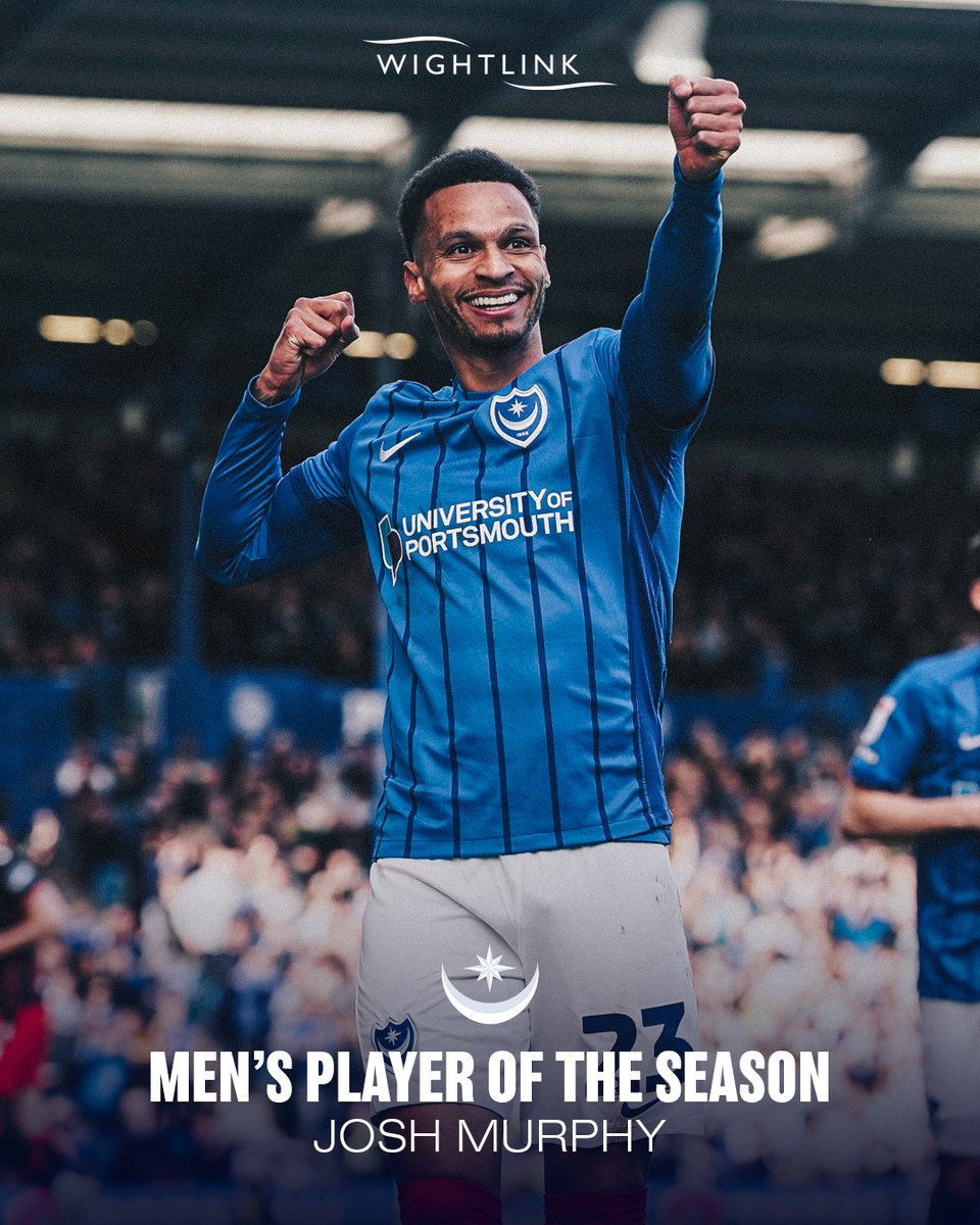Your #Pompey Men's Player of the Season is <a href="/joshmurphy65/">Josh Murphy</a>! 🏆