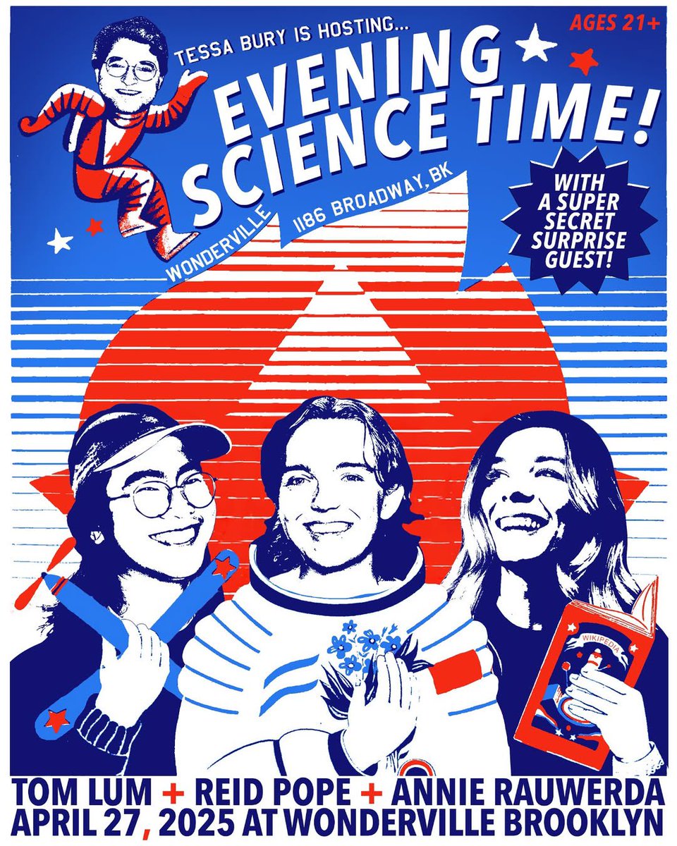 NYC folks, I’ll be part of a silly science and comedy show with some of my favorite folks THIS SUNDAY at <a href="/wondervillenyc/">Wonderville 🕹</a>!

Tickets are free, so RSVP here!
withfriends.co/event/23048350…