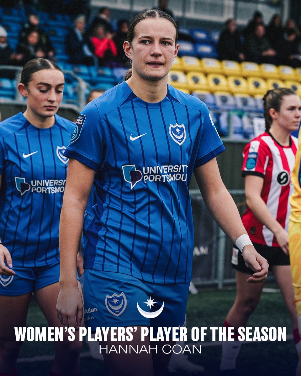 Portsmouth FC (@pompey) on Twitter photo The double. ✌️
Hannah Coan has been named <a href="/PompeyWomen/">Portsmouth Women</a>'s Players' Player of the Season! 🌟 The double. ✌️
Hannah Coan has been named <a href="/PompeyWomen/">Portsmouth Women</a>'s Players' Player of the Season! 🌟