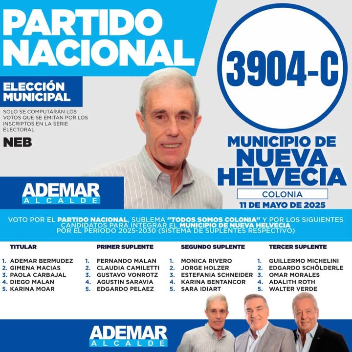 Estas son las mejores opciones para el 11 de mayo, cada localidad con su impronta y un Departamento con la #lista3904 de #GuillermoIntendente.