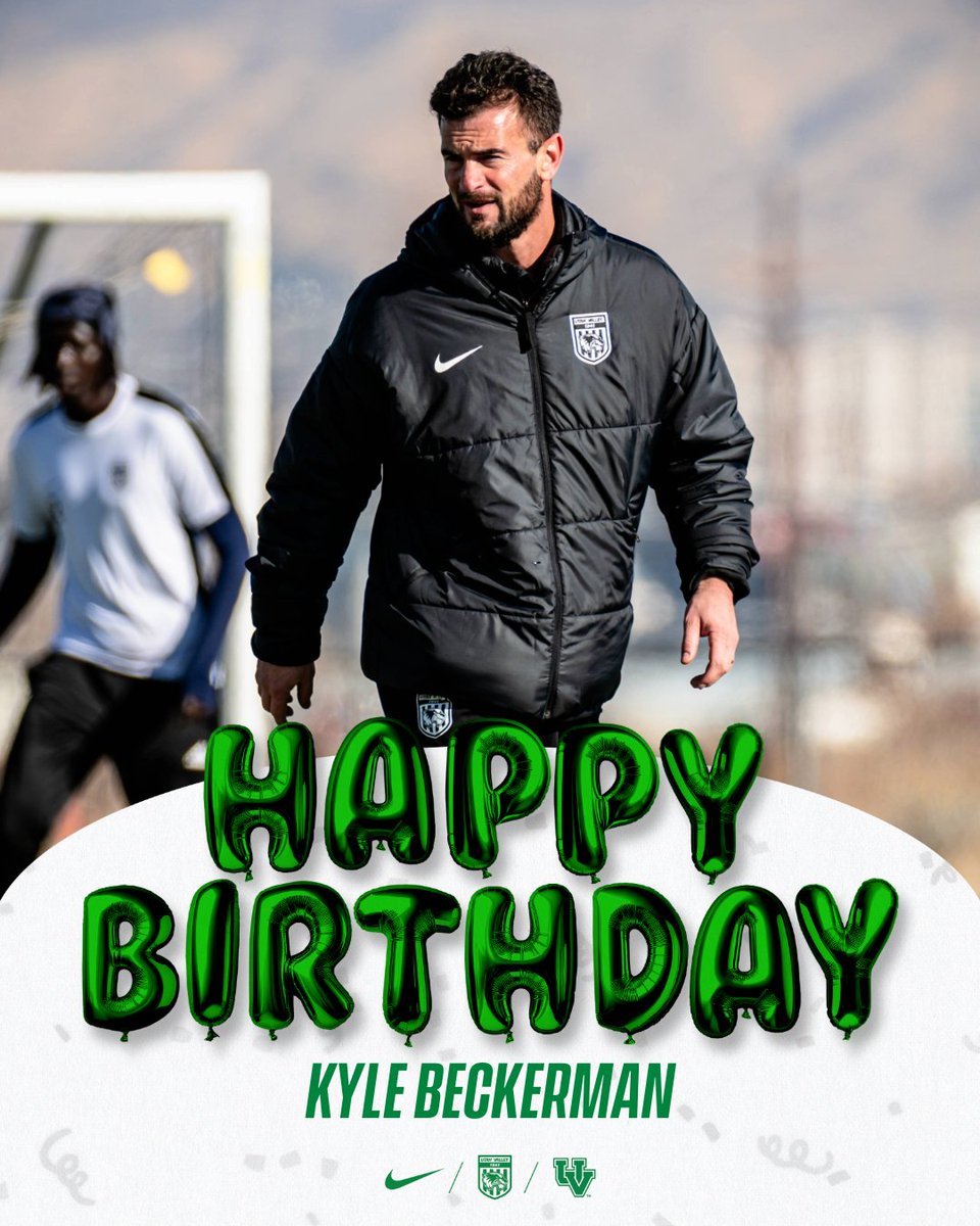 Utah Valley Men's Soccer (@uvumsoc) on Twitter photo Wishing a happy birthday to our head coach, <a href="/KyleBeckerman/">Kyle Beckerman</a>! ๐๐ฅณ
#GoUVU | #ValleyForged Wishing a happy birthday to our head coach, <a href="/KyleBeckerman/">Kyle Beckerman</a>! ๐๐ฅณ
#GoUVU | #ValleyForged