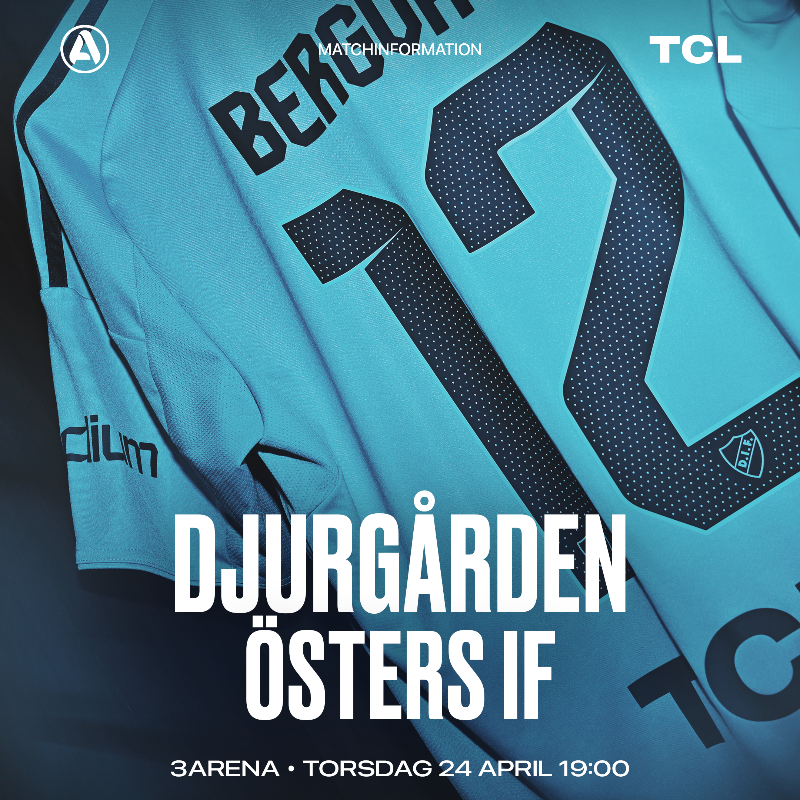 DIF_Fotboll's tweet photo. 🗞️ Ny hemmamatch väntar redan på torsdag när Djurgården jagar viktiga poäng mot gästande Öster på 3Arena