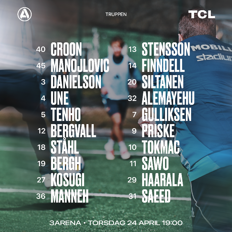 DIF_Fotboll's tweet photo. 🗞️ Ny hemmamatch väntar redan på torsdag när Djurgården jagar viktiga poäng mot gästande Öster på 3Arena