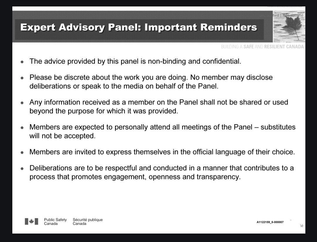 Apparently, the first rule of being on the government's "Expert Advisory Panel" on firearms is that no one talks about being on the Expert Advisory Panel on firearms.

Because nothing says healthy democracy like confidential advisory panels comprised of unknown secret members.