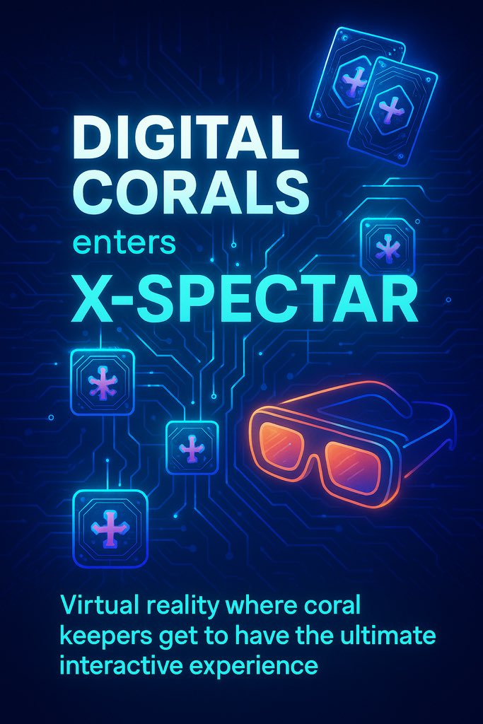 DigitalCorals's tweet photo. Digital Corals is super excited to be entering the X-SPECTARverse!
We’re building a 3D future for coral keepers—fully immersive, RWA’s fully Web3.
If you’ve got coral, get in touch. Let’s build together.
@xSPECTAR @xspectDS @XREEFMETAX 
#XSpectar #DigitalCorals #Web3Ocean https://t.co/yS6DICnJxV