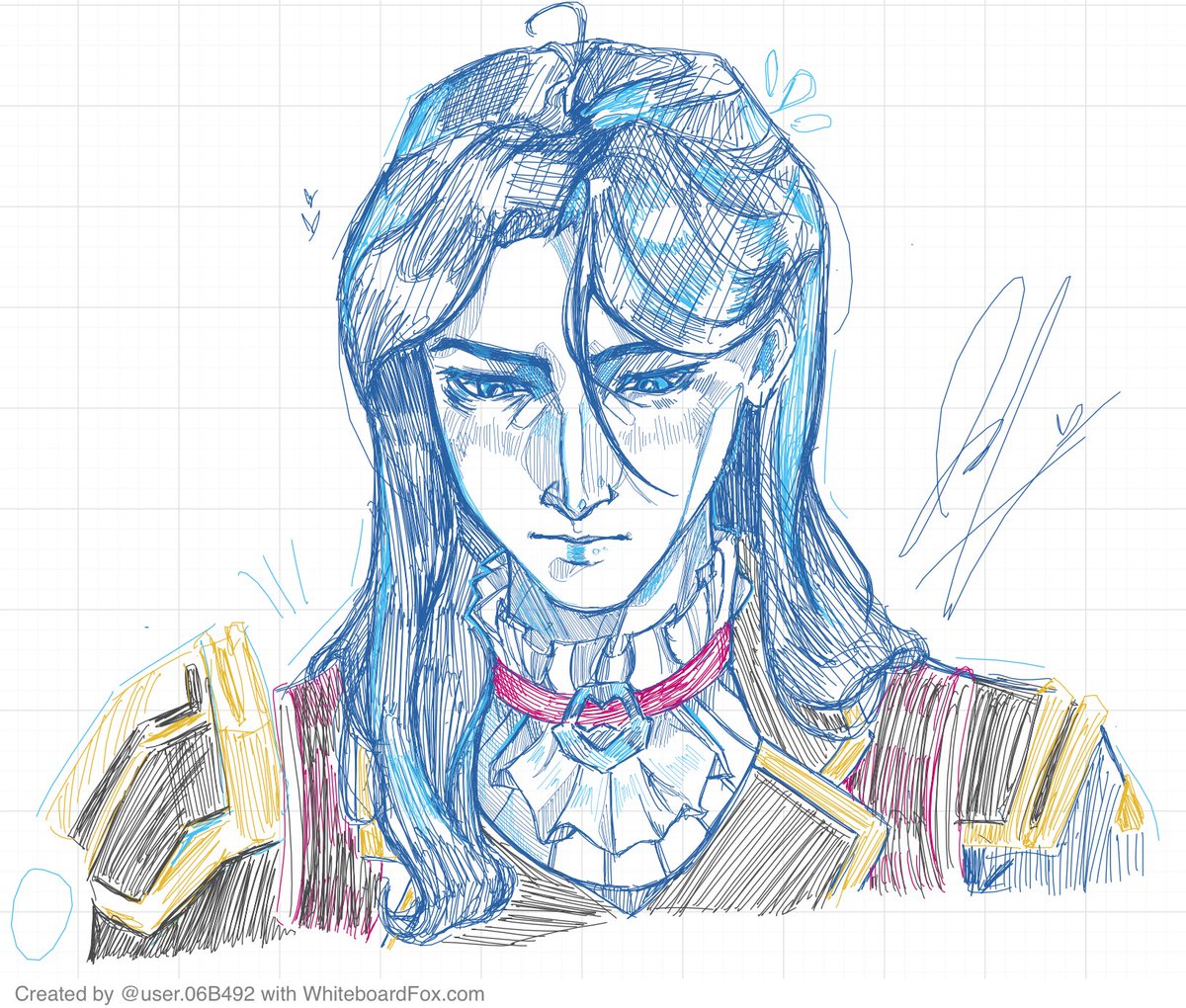 caitlyn whiteboard doodle i did in class
