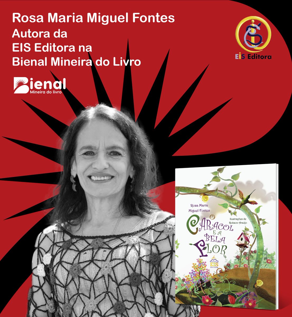 iriamstarling's tweet photo. https://t.co/icPjQoMML4
Rosa Maria Miguel Fontes estará no estande da Eiseditora nos dias 6 e 8 a partir das 14hs para uma tarde de autógrafos e bate papo com leitores.
#eiseditora #bienalmineiradolivro https://t.co/mhIHKWtqm7