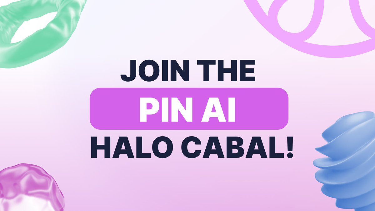 Your PIN AI alter ego just got a massive upgrade ✨

We're launching the Halo Cabal. It's more than a symbol, a rite of passage into our most devoted inner circle.

Change your PFP, add a halo, and let the world know where you belong 😍

Want in? Here's how 🧵👇
