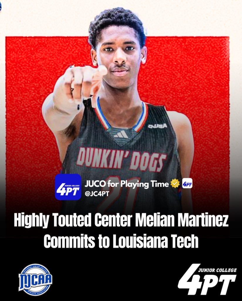 JC NEWS: Highly touted center Melian Martinez of New Mexico Junior College has just committed to La Tech, his agent <a href="/Fdmathletics_/">Fdmathletics 🌍</a> tells <a href="/Revocruit/">Revocruit</a>.

The seven-foot sophomore played through injury this season and is now focused on becoming the best version of himself moving