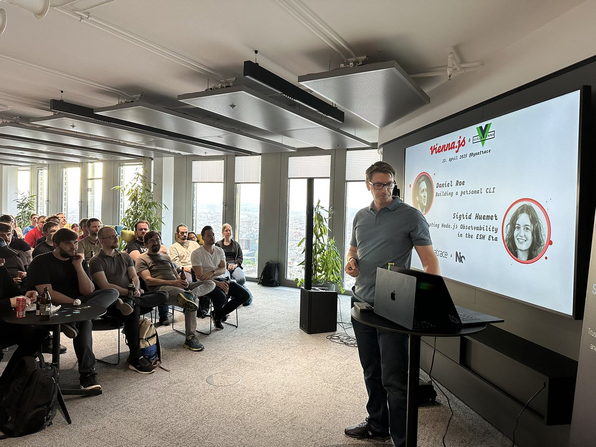 Excited to be at today’s special <a href="/viennajs/">viennaJS</a> today 👏🚀