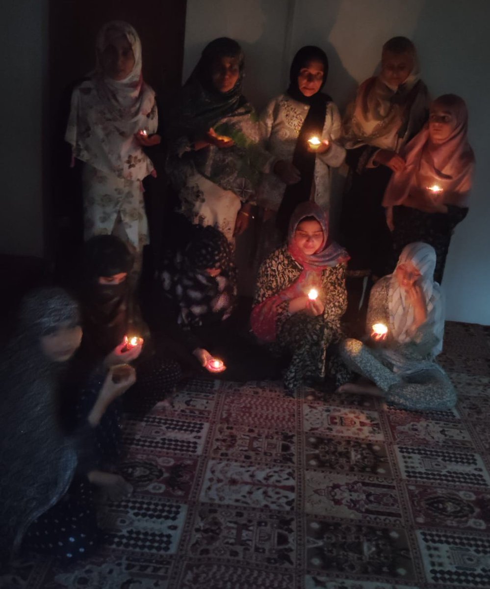 Today candle march in solidarity with the victims of the pahalgam attack