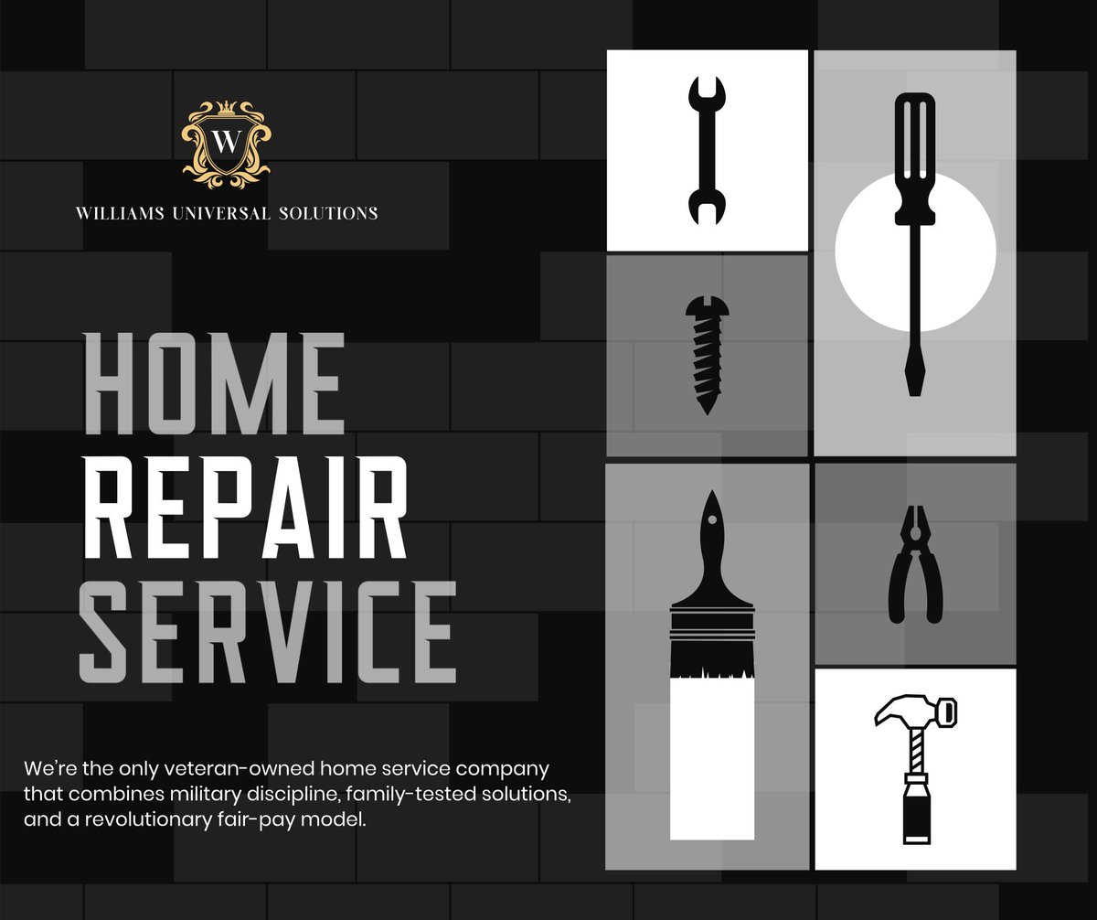Introducing the Home Service Company America Needs, WUS, we stand out as the premier veteran owned home service company, blending military precision, time-tested solutions, and an innovative fair pay structure. This is not just home service this is home service done right. #WUS