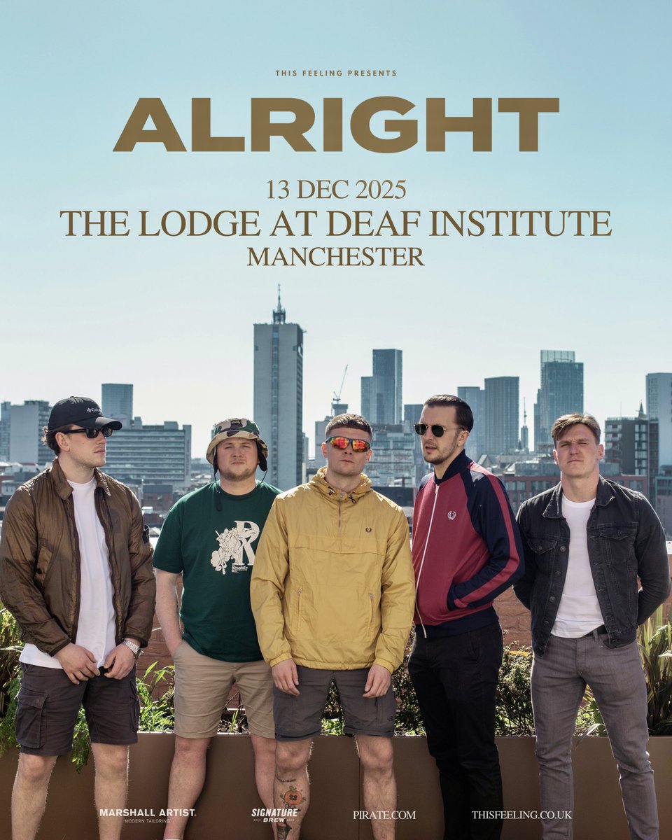 ALRIGHT (@alrightuk) on Twitter photo MANCHESTER!🔥
Buzzing to announce our only headline date of 2025, IT’S GOING TO BE MASSIVE 🤩
Tickets on sale 10am Friday. Sign up to our mailing list to access pre-sale.
<a href="/This_Feeling/">This Feeling</a> <a href="/DeafInstitute/">The Deaf Institute</a> MANCHESTER!🔥
Buzzing to announce our only headline date of 2025, IT’S GOING TO BE MASSIVE 🤩
Tickets on sale 10am Friday. Sign up to our mailing list to access pre-sale.
<a href="/This_Feeling/">This Feeling</a> <a href="/DeafInstitute/">The Deaf Institute</a>