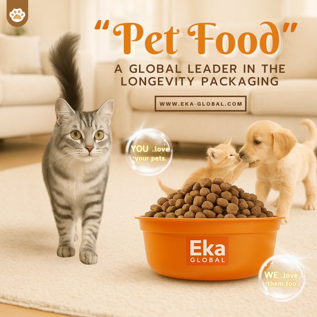 GlobalEka's tweet photo. #LongevityPackaging #บรรจุภัณฑ์รักษ์โลกสำหรับอาหารสัตว์เลี้ยง ช่วยยืดอายุอาหาร คงคุณค่าทางโภชนาการ
ลดการสูญเสียจากความชื้นและออกซิเจน
เป็นมิตรต่อสิ่งแวดล้อม ย่อยสลายได้
#EkaGlobal #LiveAHealthireLivestyle
#packaging #foodpackaging #shelflife #ReadyMeal
#packagingsolution https://t.co/b9tRRvurEs