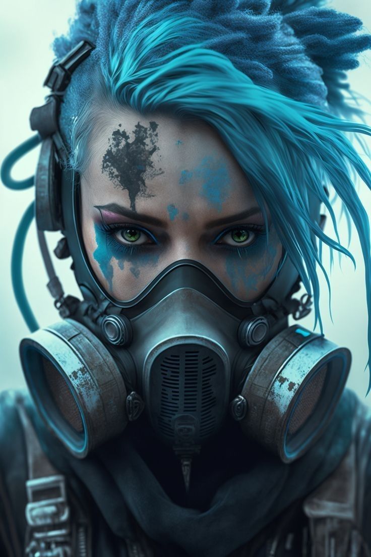 neonlights600's tweet image. Futuristic punk rocker in an industrial world. #CyberpunkVibes #science_fiction #cyberpunk