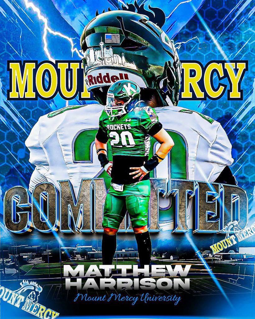 Matthew Harrison (@matt_harrison07) on Twitter photo I am excited to announce my commitment to play football for <a href="/MountMercyFB/">Mount Mercy Football</a> . I am thankful for God, my family, and everyone who supported me to get me to this part of my life. Thank you <a href="/CoachMDDaniels/">MD Daniels</a> for giving me the opportunity to further my athletic career. Forever grateful! I am excited to announce my commitment to play football for <a href="/MountMercyFB/">Mount Mercy Football</a> . I am thankful for God, my family, and everyone who supported me to get me to this part of my life. Thank you <a href="/CoachMDDaniels/">MD Daniels</a> for giving me the opportunity to further my athletic career. Forever grateful!