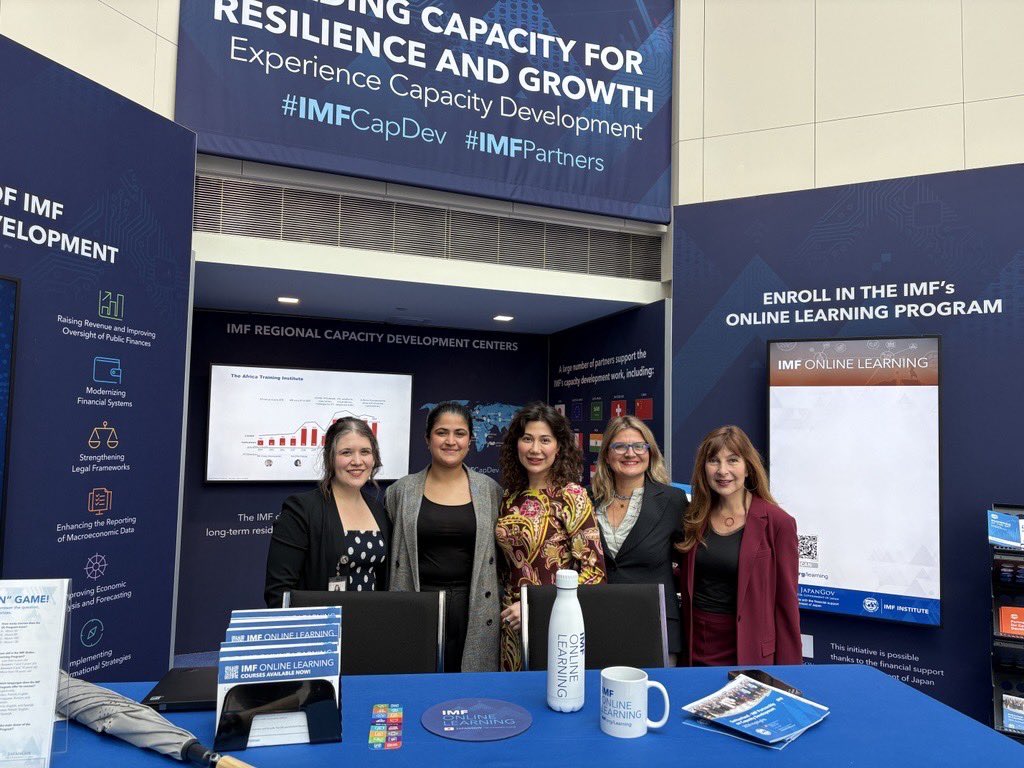 demetcabbar's tweet photo. Come and visit us at the IMF HQ Atrium and learn about IMF Capacity Development #imfcapdev #imfpartners #SpringMeetings2025 #imf #Worldbank https://t.co/tMxtmLotuS