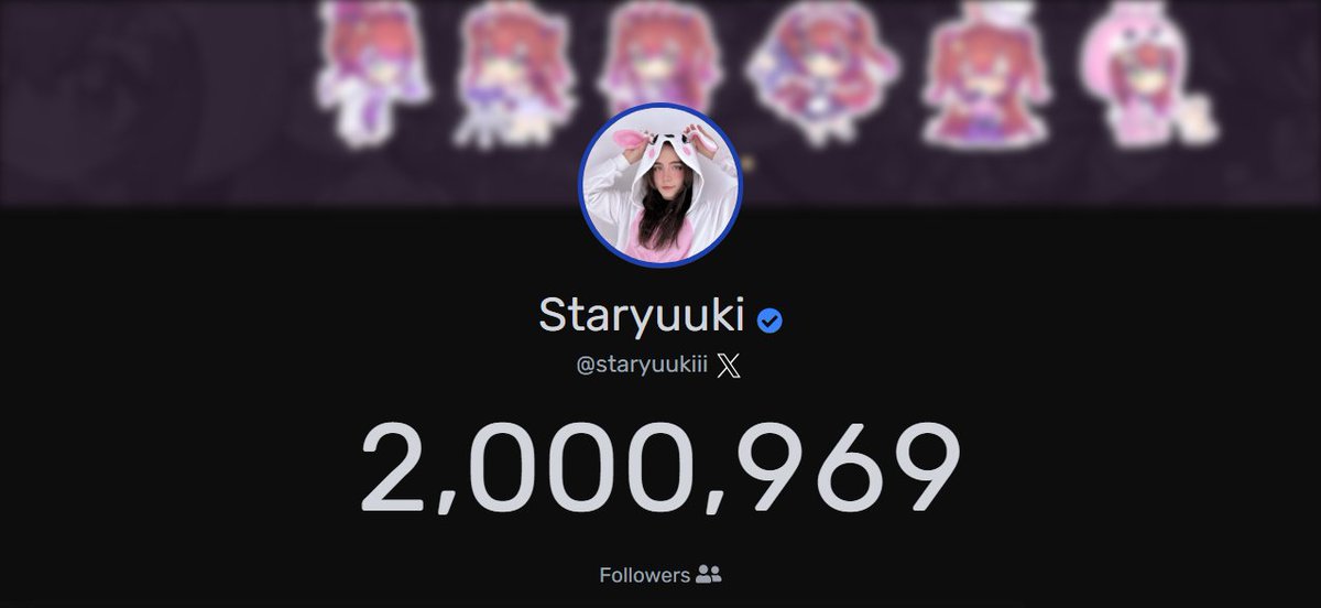 InfoStaryuuki's tweet photo. 📢 || ¡Staryuuki llegó a los 2M de seguidores en Twitter (X)! 🎉 https://t.co/Wbl8jAiICw