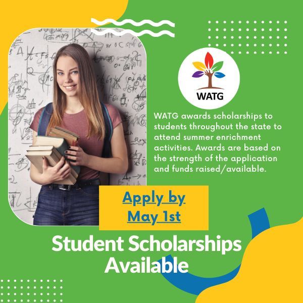 The deadline is approaching! For more information and to apply, go to watg.org/Scholarships__….