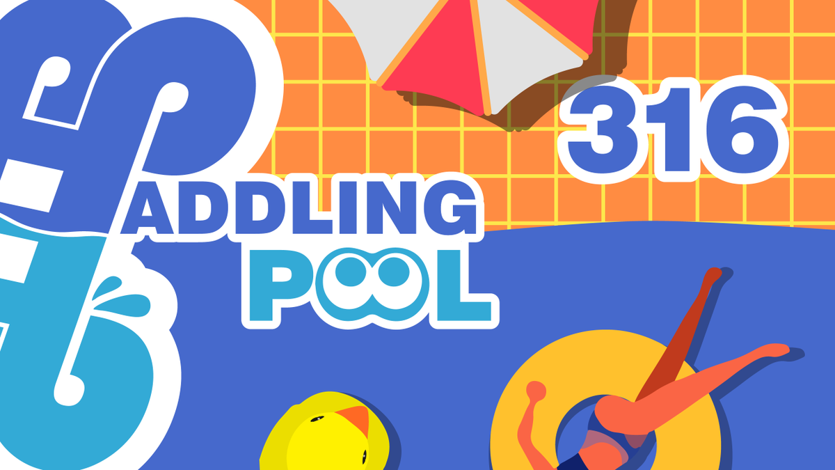We are now LIVE with Paddling Pool 316!  

Come join us live on   Twitch: 
twitch.tv/dappleproducti… 

Or on YouTube: 
youtube.com/watch?v=gtOJAv…