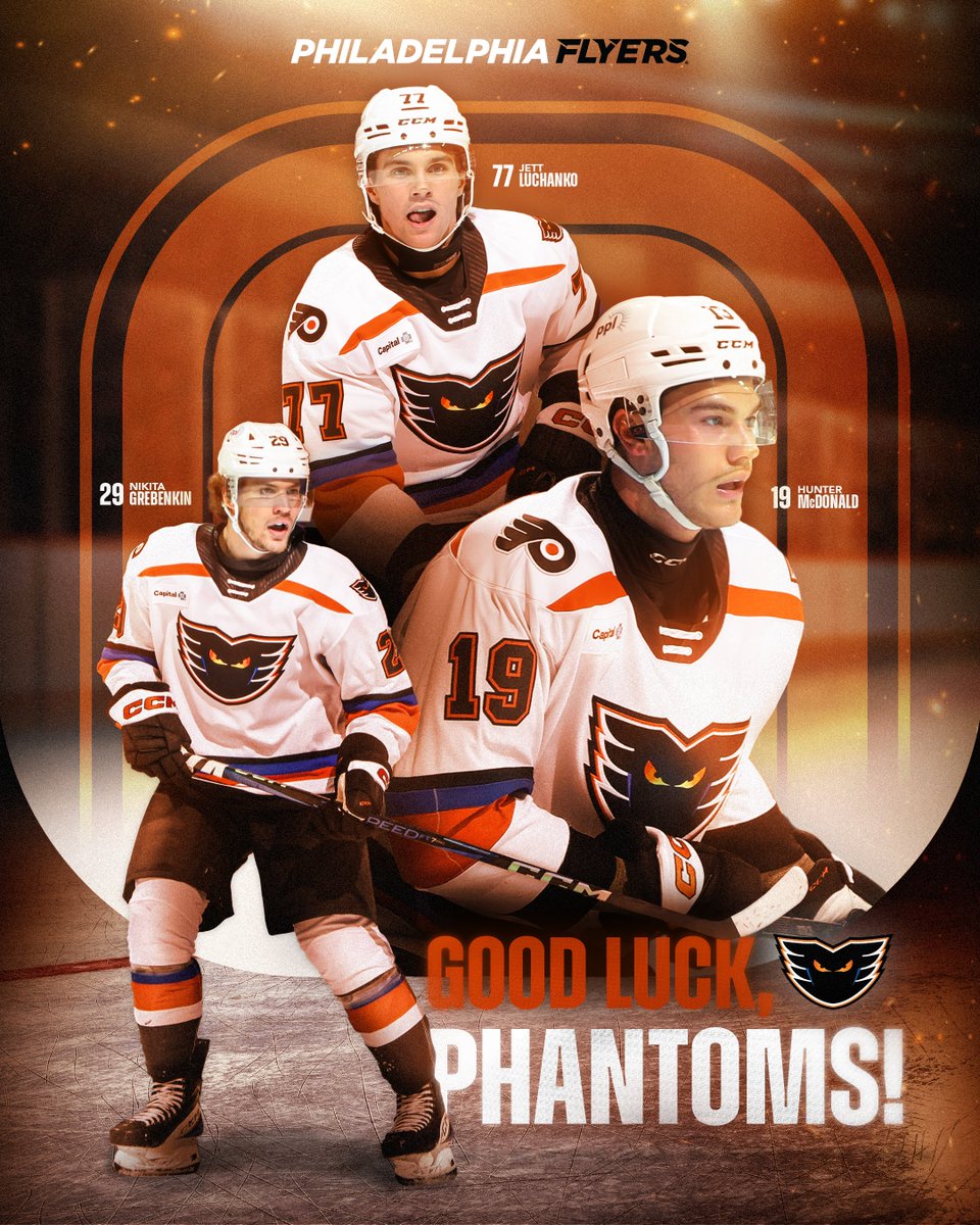 NHLFlyers's tweet image. It's time to #RallyTheValley. 🟠⚫️

Good luck to the @LVPhantoms in the Calder Cup Playoffs!