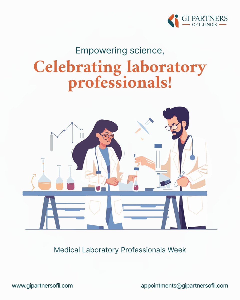 gipartnersofil's tweet image. Happy Medical Lab Professionals Week! 🎉 Huge thanks to the skilled lab heroes at GI Partners of Illinois. Your precision and dedication power accurate diagnoses and quality care. We celebrate you today and every day! 🧪❤️ 

#GIPartnersOfIllinois #MedicalLabWeek #GIHeroes