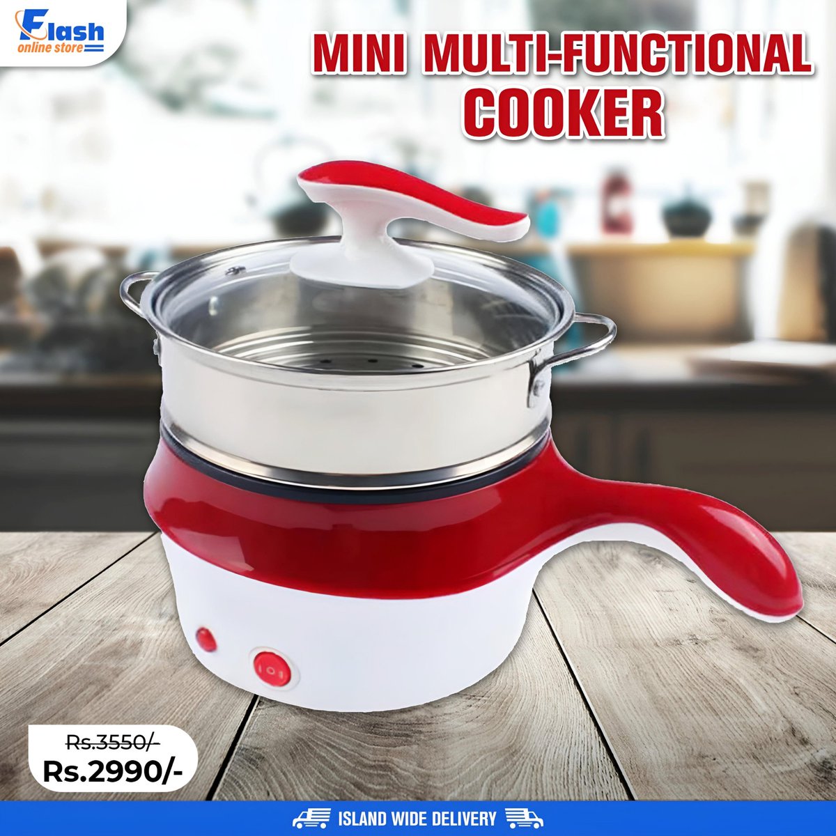 flashonlinelk's tweet image. Cook smarter, not harder with our Mini Multi-Functional Cooker!
Perfect for boiling, steaming, or quick meals — compact, stylish &amp;amp; super handy for any kitchen setup!

#FlashOnlineStore #MiniCooker #KitchenEssentials #QuickMeals #IslandWideDelivery #SriLanka
