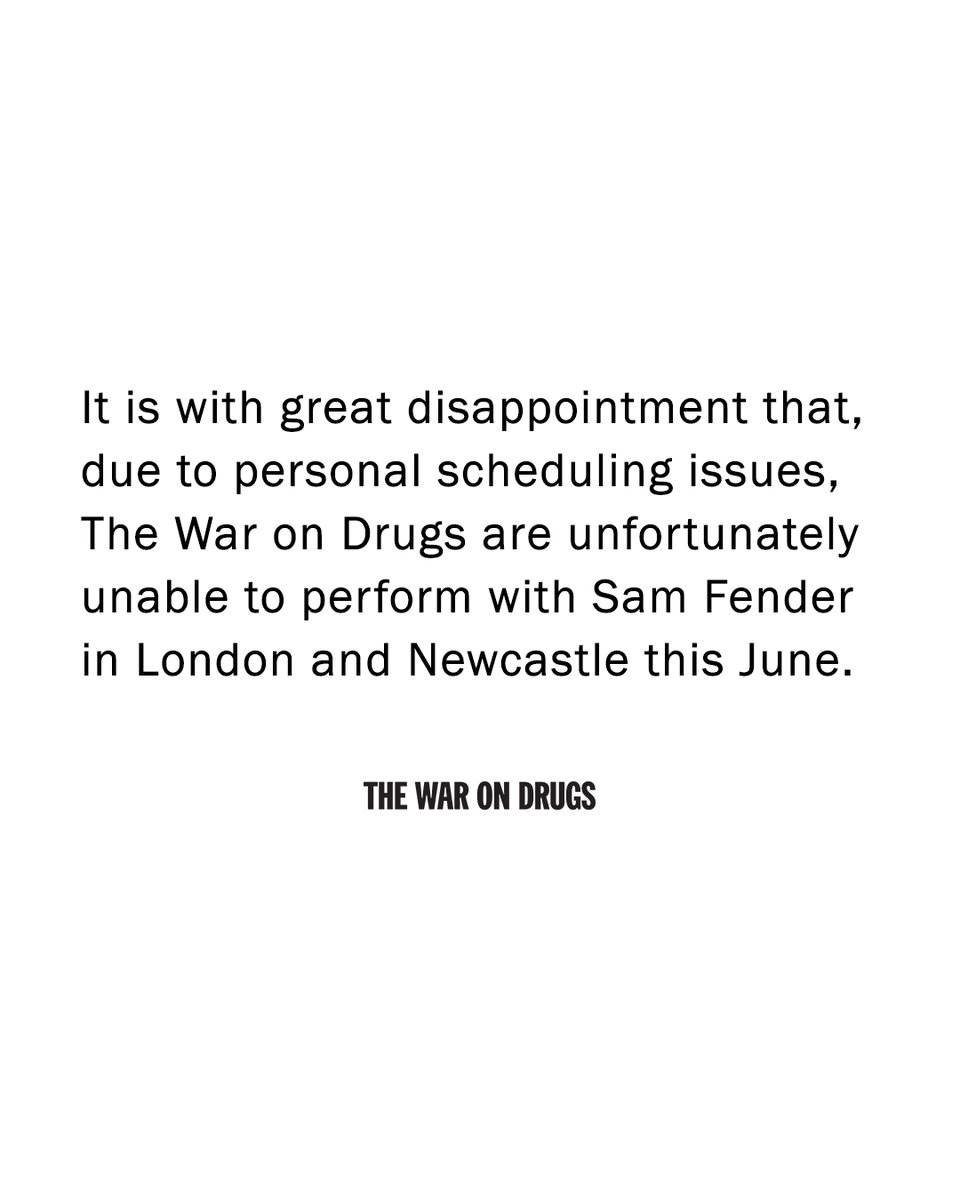 The War on Drugs tweet media