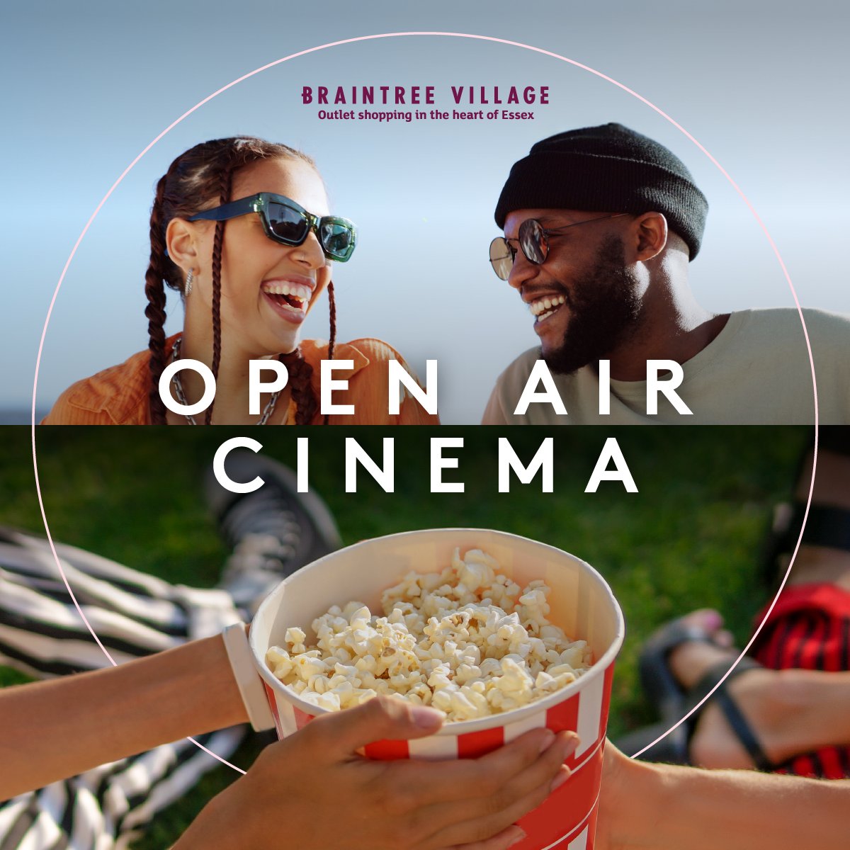 The Open Air Cinema is BACK at Braintree Village this late May Bank Holiday weekend! 🎬✨

From Friday 23rd to Mon 26th May, enjoy 10 epic movies in the open air. Book your tickets today 🎟️ 👉 bit.ly/42o9ATN