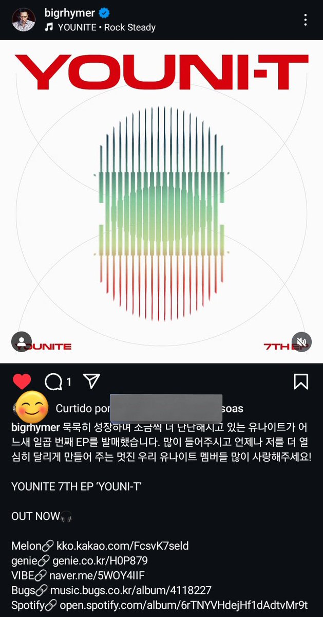 LeeEunsang_Br's tweet image. #MENTION • RHYMER postou sobre o 7° mini álbum de YOUNITE

"Younite, que vem crescendo silenciosamente e se fortalecendo aos poucos, já lançou seu sétimo EP. Por favor, ouçam bastante e demonstrem muito amor aos +

#YOUNITE #유나이트 #EUNSANG #은상 #다은상이 @YOUNITE_offcl