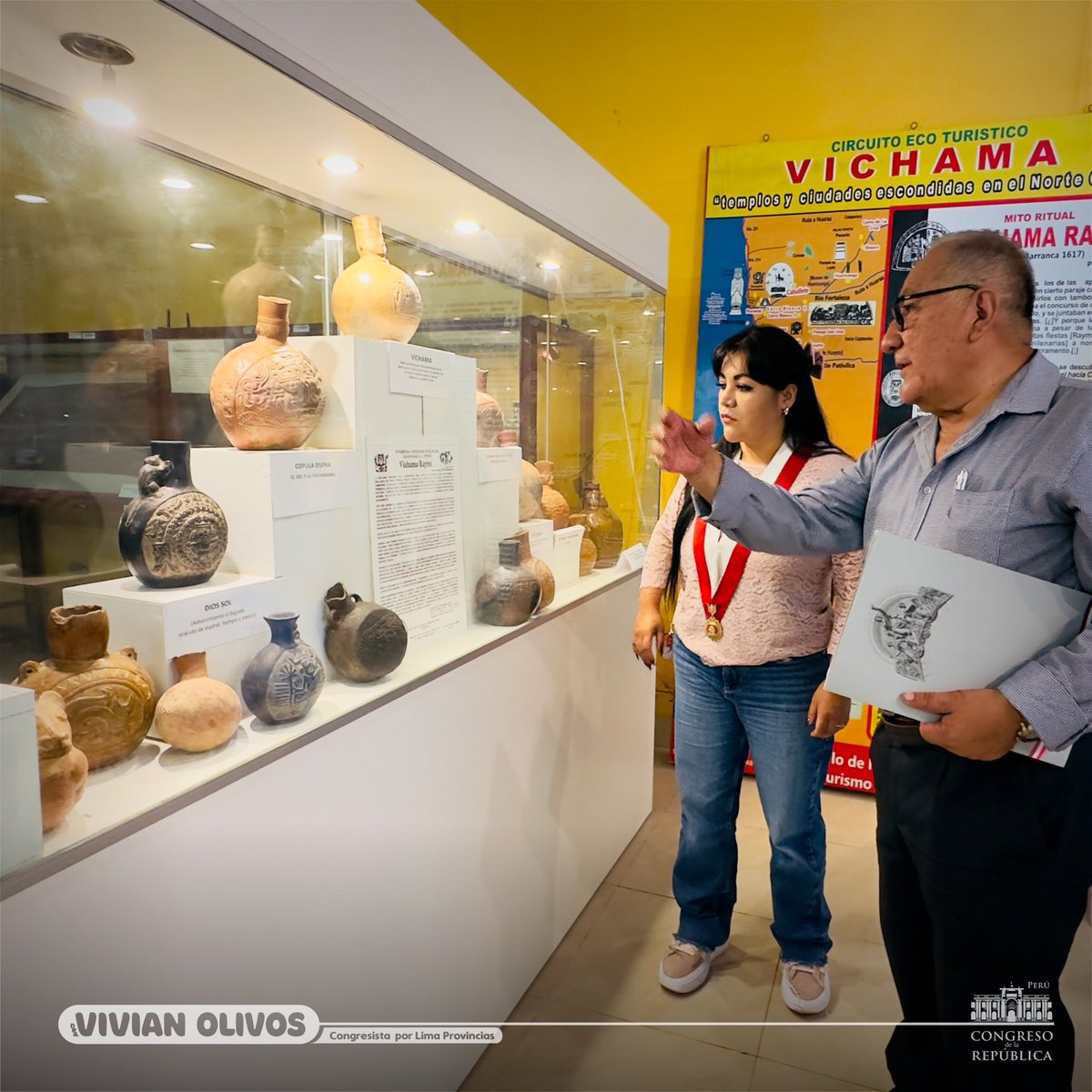 VivianOlivos's tweet photo. ✅ #Cumplido: Ya está en la comisión de cultura mi #ProyectoDeLey que propone declarar de interés nacional y patrimonio cultural de la nación, al #VichamaRaymi, celebración milenaria desarrollada en #Paramonga - #Barranca.
#ConLaPoblación #LimaProvincias #VivianOlivos #Abogando https://t.co/I673EvJAHG
