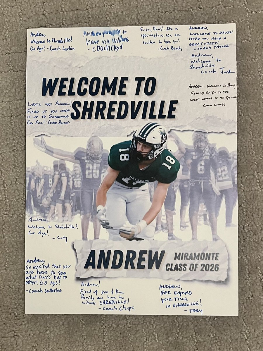 Andrew Bjornson 3⭐26' 6'4 205 WR/TE (@andrewbjornson) on Twitter photo I had a great time at UC Davis yesterday! Thank you <a href="/CoachChapatte/">Taylor Chapatte</a> <a href="/StilesSatterlee/">Stiles Satterlee</a> and <a href="/VintagePlough/">Timothy Plough</a> for having me and for providing a great experience! I had a great time at UC Davis yesterday! Thank you <a href="/CoachChapatte/">Taylor Chapatte</a> <a href="/StilesSatterlee/">Stiles Satterlee</a> and <a href="/VintagePlough/">Timothy Plough</a> for having me and for providing a great experience!