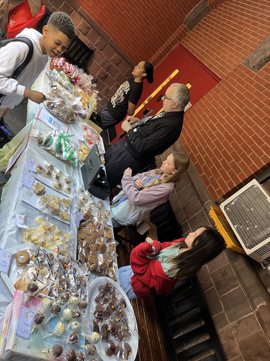 CaedmonFifth's tweet photo. The #CaedmonGrade5 bake sale is on!!  Come support us and get some tasty treats.  The kids all worked hard baking for this event! https://t.co/y9E77r4MjU