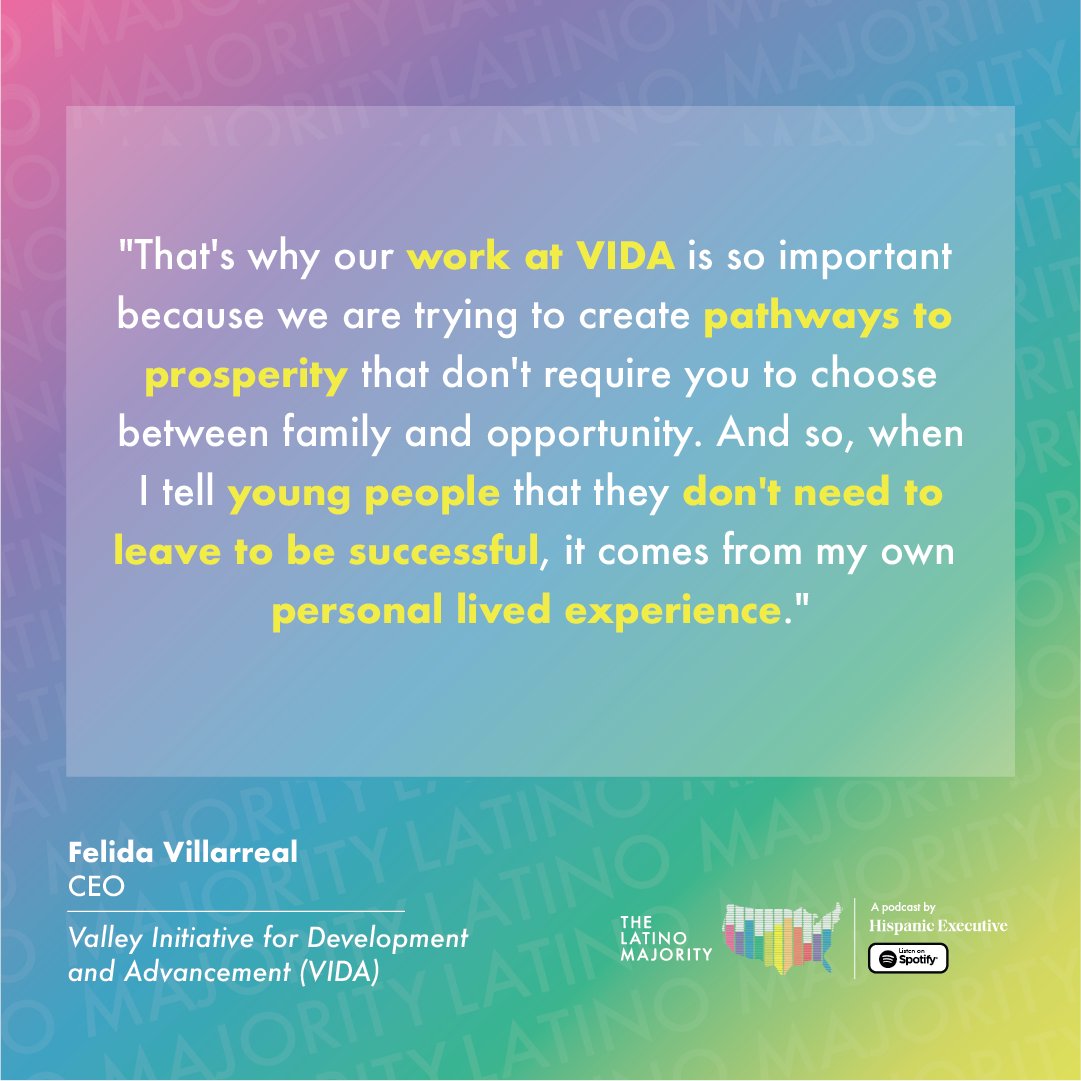 ICYMI

🎧 BONUS EPISODE: From CPA to CEO, Felida Villarreal is leading VIDA and transforming lives in the Rio Grande Valley.

Listen now: hubs.la/Q03jz7H-0