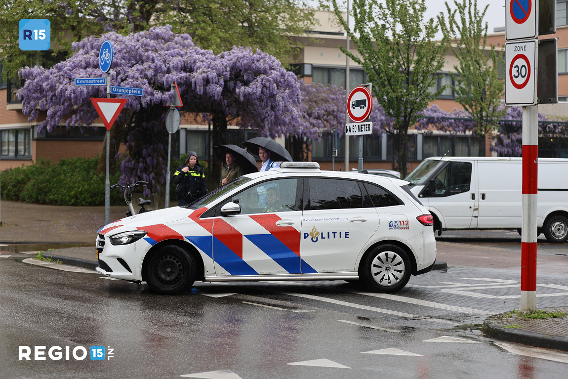 Aanrijding tussen auto en fietser op Oranjelaan in Pijnacker