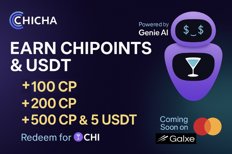 ChiCha_Global's tweet photo. 💥 ChiPoints Are LIVE.
Earn for every action. Convert to $CHI.
This is the loyalty engine of Web3. 👇 https://t.co/VqpvPupJlu