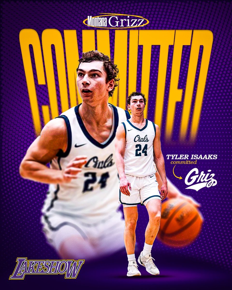 Lakeshowhoops (@lakeshowhoops) on Twitter photo Congratulations to Tyler on his commitment to <a href="/MontanaGrizBB/">Montana Griz Basketball</a>. Stayed the course!! #LakeshowFam💜💛 Congratulations to Tyler on his commitment to <a href="/MontanaGrizBB/">Montana Griz Basketball</a>. Stayed the course!! #LakeshowFam💜💛