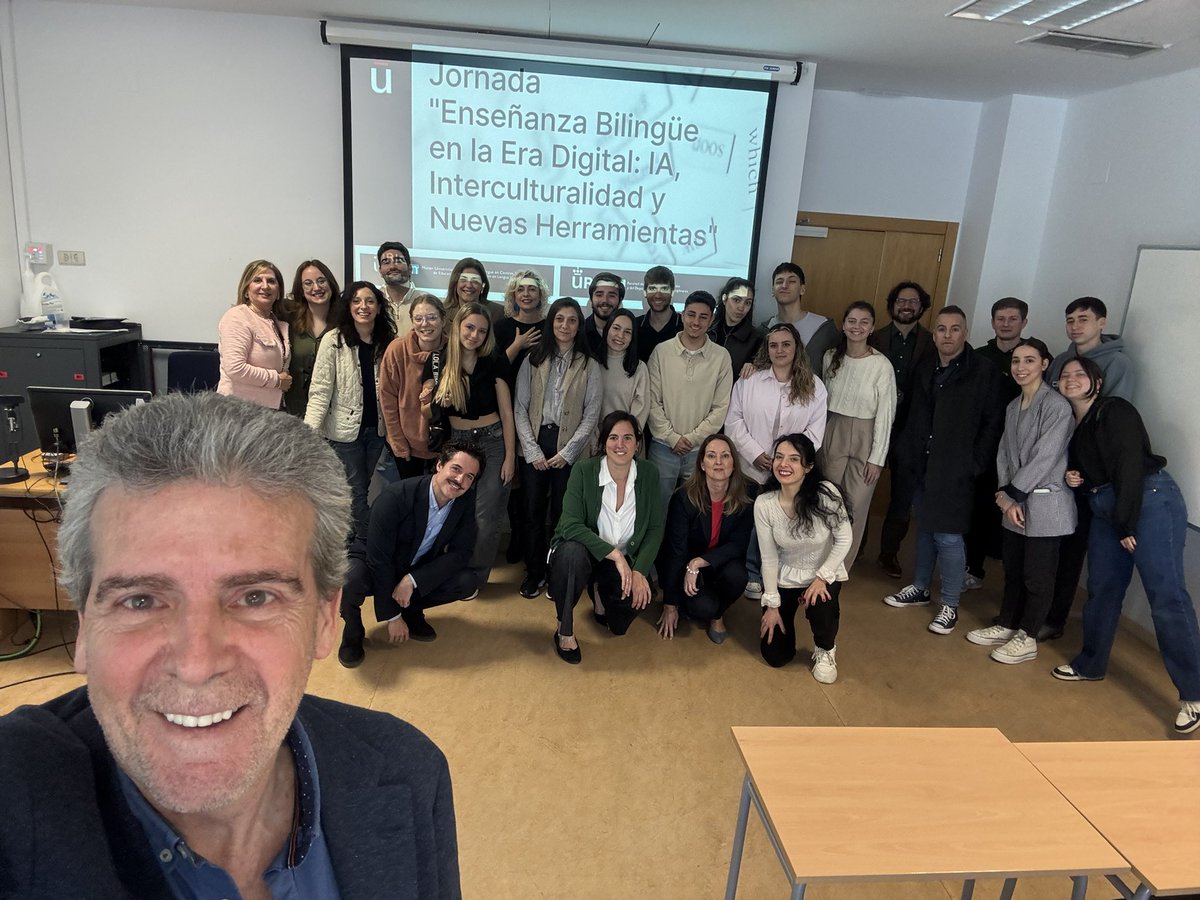 Xavier Gisbert (@xgdc) on Twitter photo Enseñanza Bilingüe en la era digital.
Jornada organizada por el Máster en <a href="/Ens_bilingue/">Enseñanza Bilingüe</a> de Educación Primaria de la Universidad Rey Juan Carlos <a href="/urjc/">URJC</a> <a href="/MEB_URJC/">Máster Enseñanza Bilingüe</a> <a href="/VirginiaVinuesa/">Virginia Vinuesa</a>
Grandes ponentes.
Enhorabuena Enseñanza Bilingüe en la era digital.
Jornada organizada por el Máster en <a href="/Ens_bilingue/">Enseñanza Bilingüe</a> de Educación Primaria de la Universidad Rey Juan Carlos <a href="/urjc/">URJC</a> <a href="/MEB_URJC/">Máster Enseñanza Bilingüe</a> <a href="/VirginiaVinuesa/">Virginia Vinuesa</a>
Grandes ponentes.
Enhorabuena