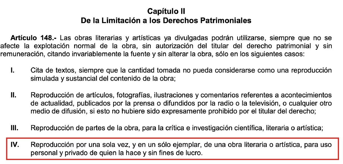 Dicen que hoy, además del libro, festejamos al derecho de autor. Pues bueno, me uno al festejo:

¡Vivan las limitaciones y excepciones puestas en la ley del derecho de autor que nos permiten una copia única para uso personal sin fines de lucro de cualquier libro!