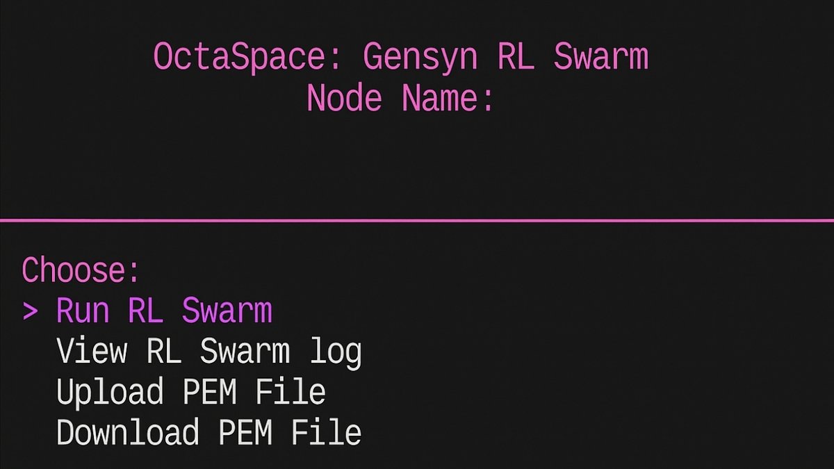 3 Adımda Gensyn rl-swarm Node Kurulumu!

📌Hiç bilmeyen biri bile, OctaSpace ’in hazır sistemiyle Gensyn rl-swarm node’unu aşağıdaki 3 adımla kurabilir.

→ Cihaz Kirala
→ Login yap
→ Node'u başlat

Kuruluma başlayalım 👇

[1/11]
