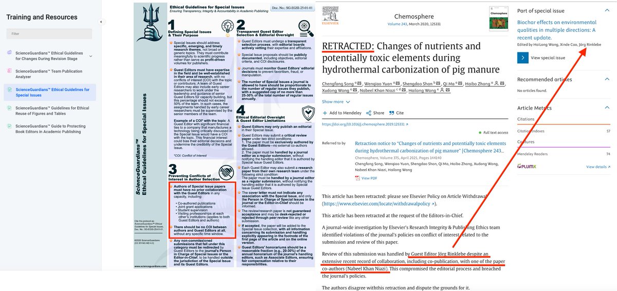 Spotting (@spottingthespot) on Twitter photo Do the <a href="/SciGuardians/">ScienceGuardians</a> know their own rules? They keep defending Jörg Rinklebe from <a href="/Uni_Wuppertal/">Bergische Universität Wuppertal</a>, someone who BROKE the rules/guidelines described by <a href="/SciGuardians/">ScienceGuardians</a>! J. Rinklebe has >100 of such conflicts of interest and already 1 retraction because of it!!! Do the <a href="/SciGuardians/">ScienceGuardians</a> know their own rules? They keep defending Jörg Rinklebe from <a href="/Uni_Wuppertal/">Bergische Universität Wuppertal</a>, someone who BROKE the rules/guidelines described by <a href="/SciGuardians/">ScienceGuardians</a>! J. Rinklebe has >100 of such conflicts of interest and already 1 retraction because of it!!!