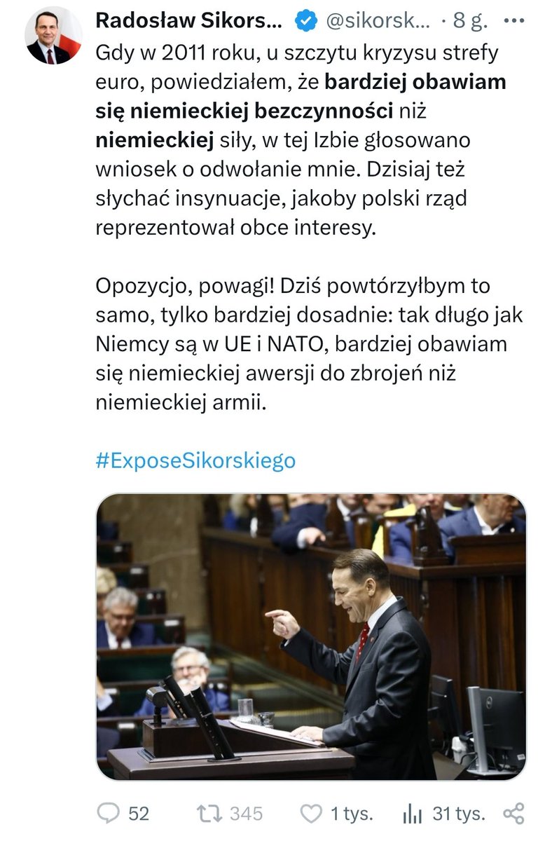 To jest kurwa niepojęte.
Ja nie mam już kulturalnych słów na to kto nami rządzi i kto nas reprezentuje na arenie miedzynarodowej.
Oddadzą nas Niemcom bo jebaćpisy dostały pizzę a Kaczyński ma stare buty i kota.
Polacy, straciliście rozum?
