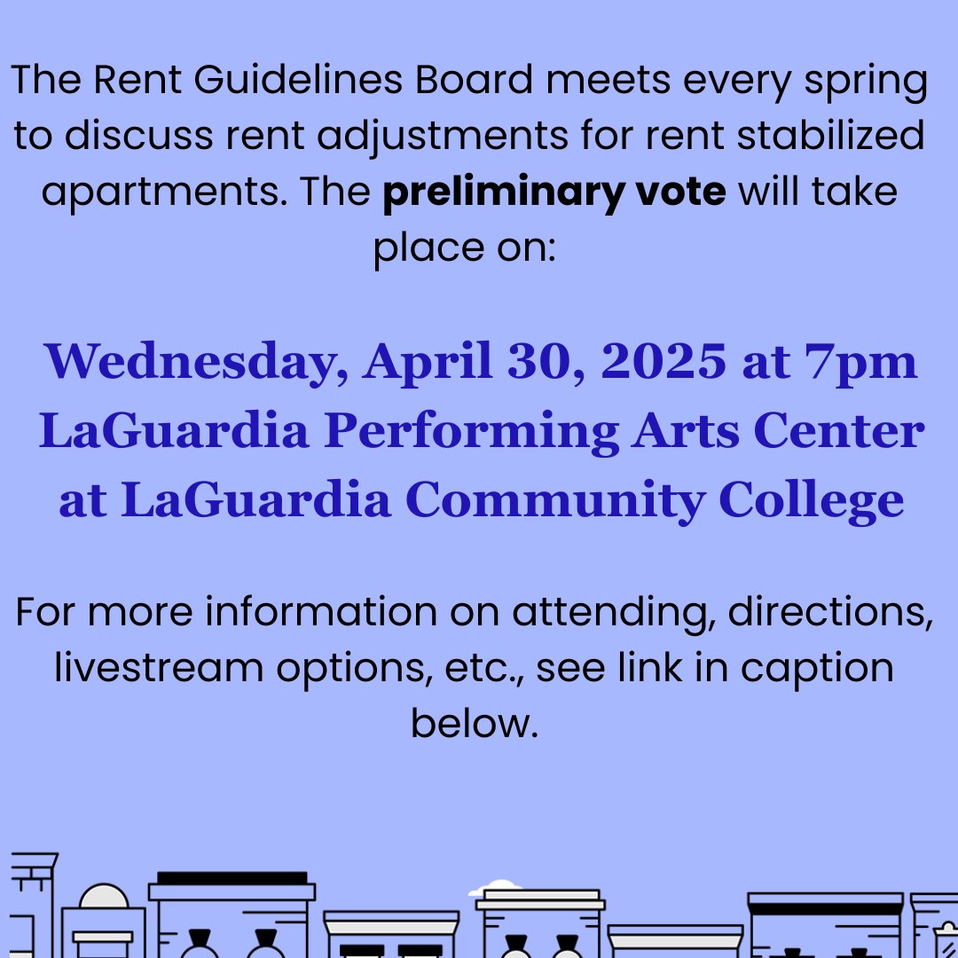 Housing Court Answers (@hcanswers) on Twitter photo Link: #rentstabilization #RGB rentguidelinesboard.cityofnewyork.us/2025-meetings/ Link: #rentstabilization #RGB rentguidelinesboard.cityofnewyork.us/2025-meetings/