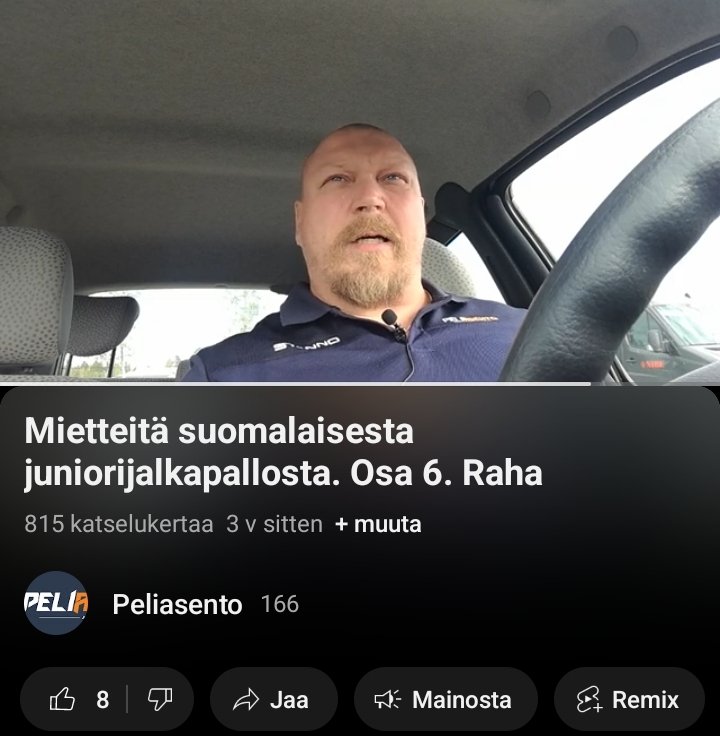 Peliasennon mietteitä suomalaisesta junnufutiksesta osa 6. Raha
Mihin vanhempien rahat menee lasten harrastamisessa? Tuskin suurin kuluerä on valmentajien "palkat"
Käy kuuntelemassa ja kerro omat ajatuksesi
youtu.be/ps-D4v6yH1A?si…
