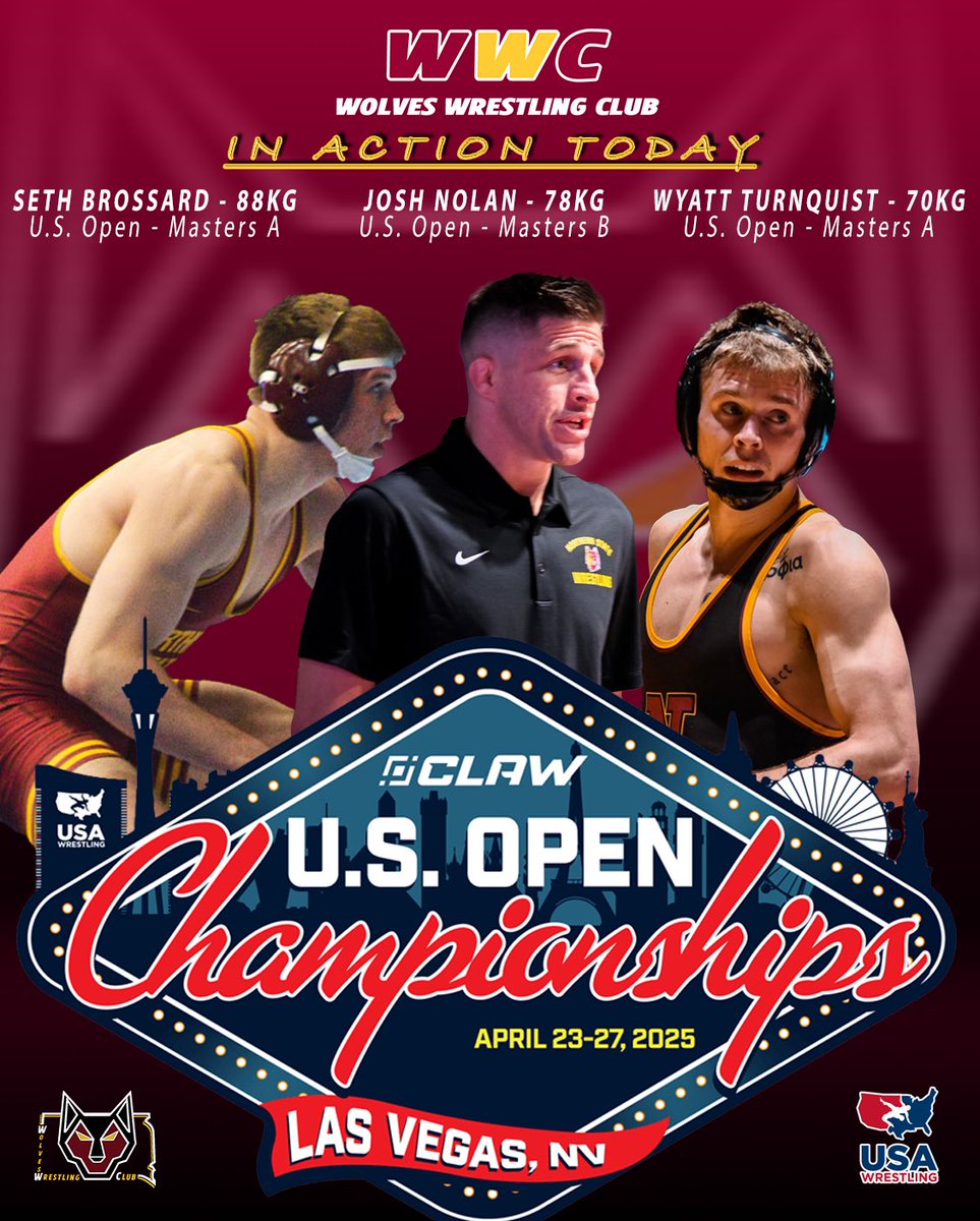 Good luck Wyatt, Seth, and Josh! #USOpen