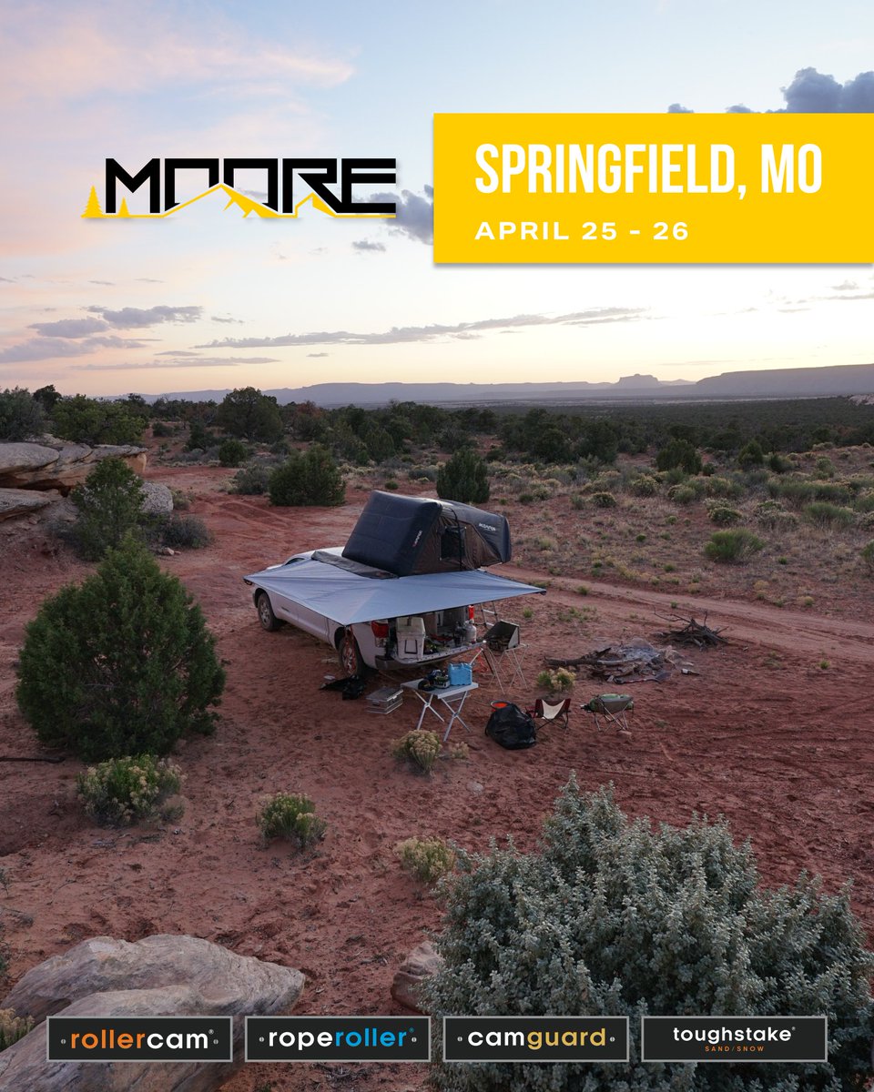 RollercamBuckle's tweet photo. Come find some moore Rollercam at Booth #199 this weekend!

We look forward to seeing you all and showing off some of our latest and greatest. Swing by and say hi.

————

#getoutside #overlanding #overland #4x4 #4wd #offraod #vanlife #camping #rollercam #whatcanyoucam https://t.co/n8U46yUizZ